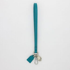 Muñequera de piel color Teal